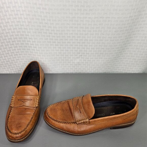 Rockport Men's M Tan Leather Slip-On Loafers - Picture 1 of 8